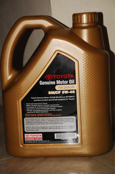 Olej silnikowy Toyota 5W40: specyfikacja, zastosowanie, opinie właścicieli samochodów